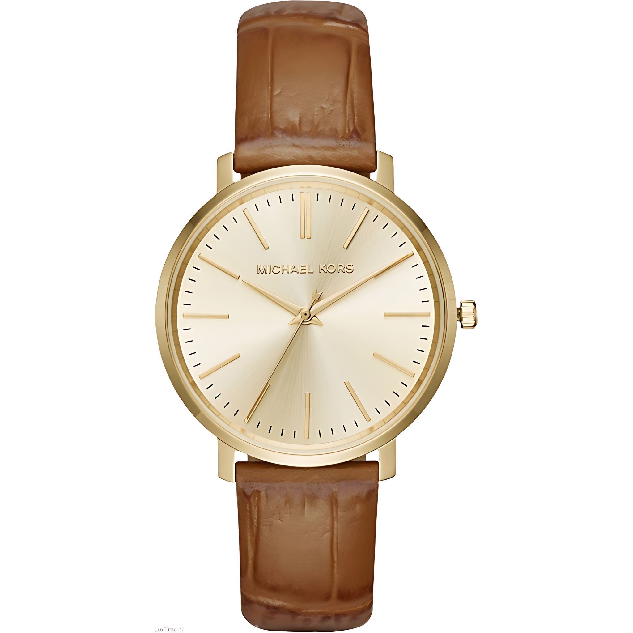 Michael Kors Jaryn Lady Damenuhr gold braun Lederarmband