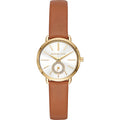 Michael Kors Portia Lady Damenuhr gold braun Lederarmband