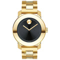 Movado Bold Damenuhr gold schwarz Edelstahl elegante Designer Uhr