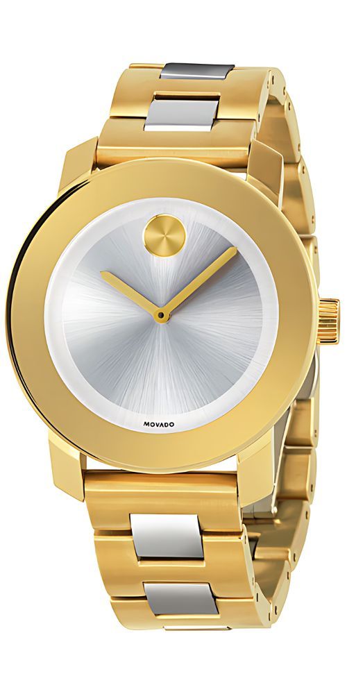 Movado Bold Damenuhr gold Edelstahl elegante Designer Uhr