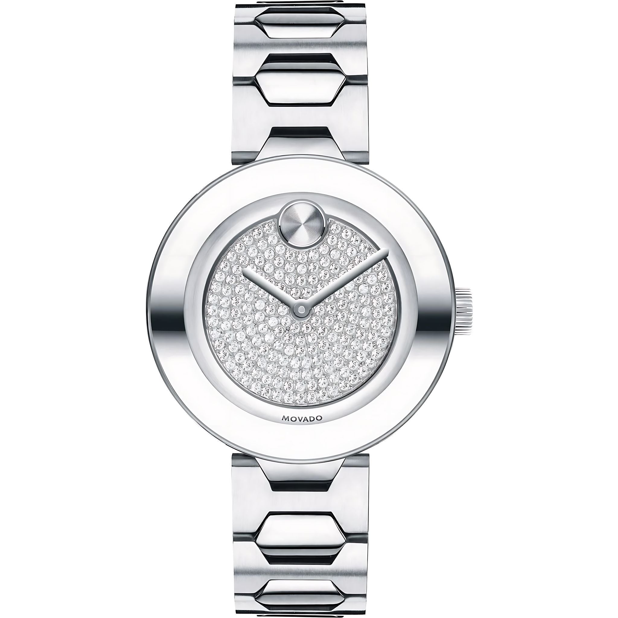 Movado Bold Damenuhr silber Edelstahl elegante Designer Uhr