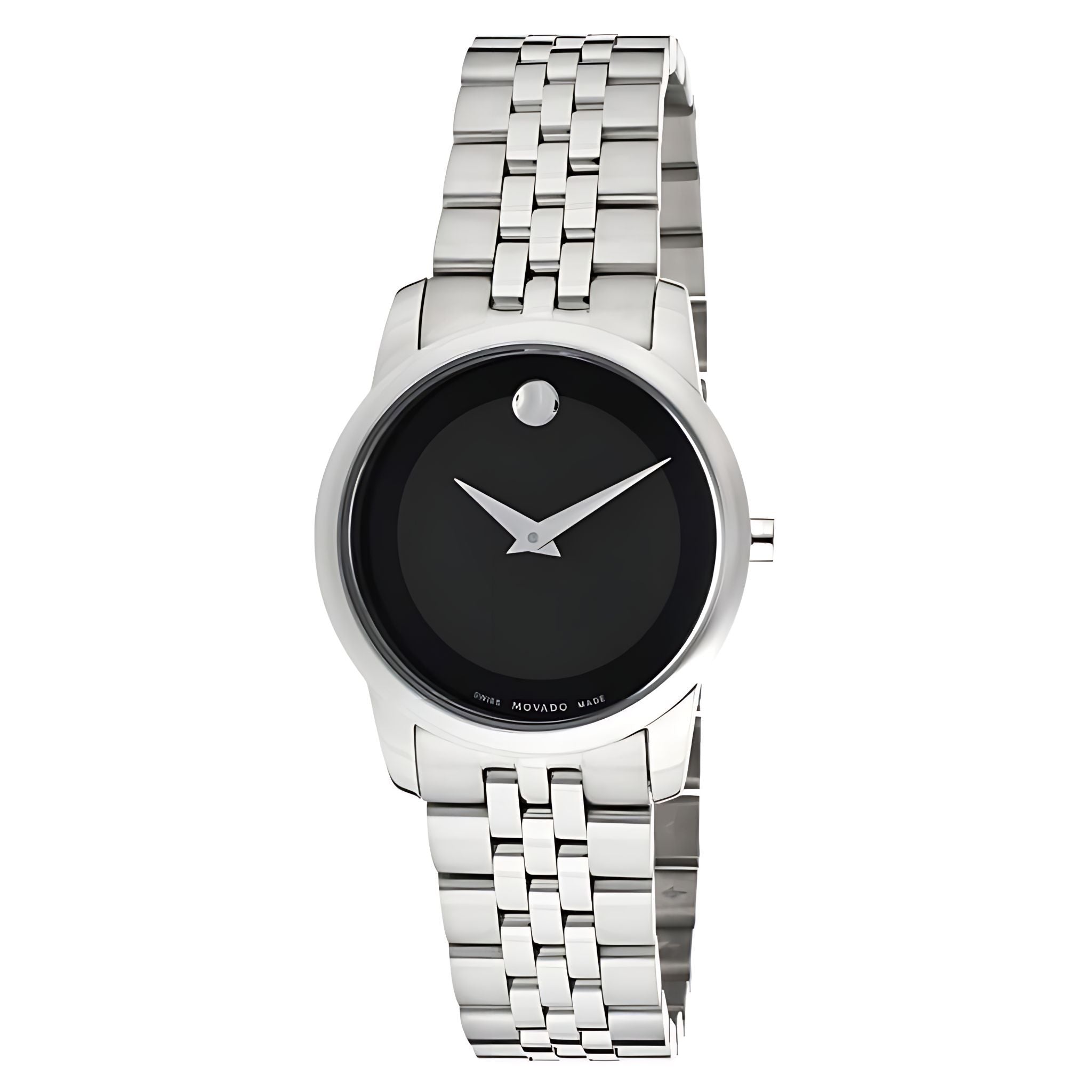 Movado Museum Damenuhr silber schwarz Edelstahl