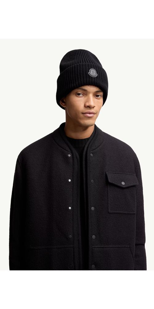Moncler Wollmütze in Schwarz