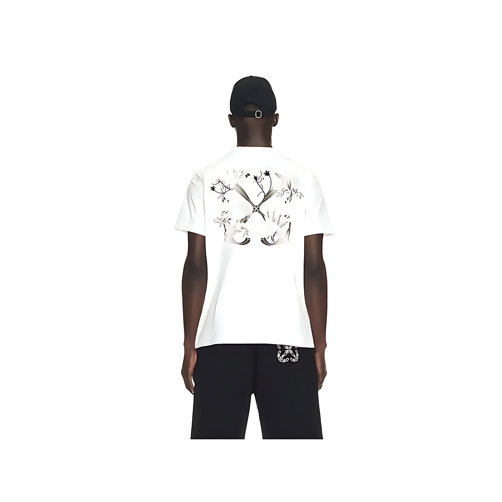 Off White Flower Scan T-Shirt Weiß Herren