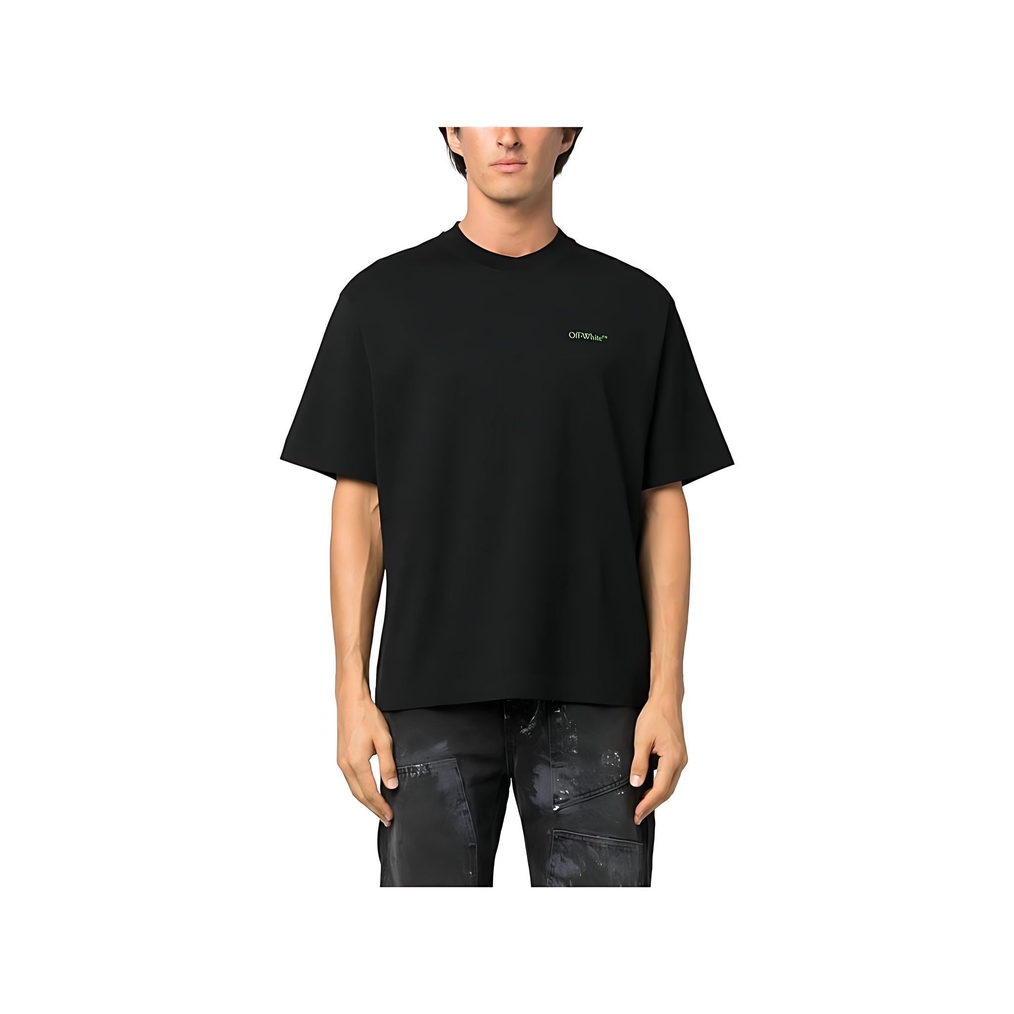 Off-White Logo T-Shirt Schwarz Unisex
