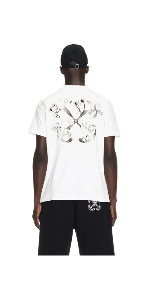Off White Flower Scan T-Shirt Weiß Herren