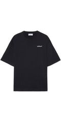 Off White T-Shirt mit Tattoo Arrow-Stickerei Schwarz Herren