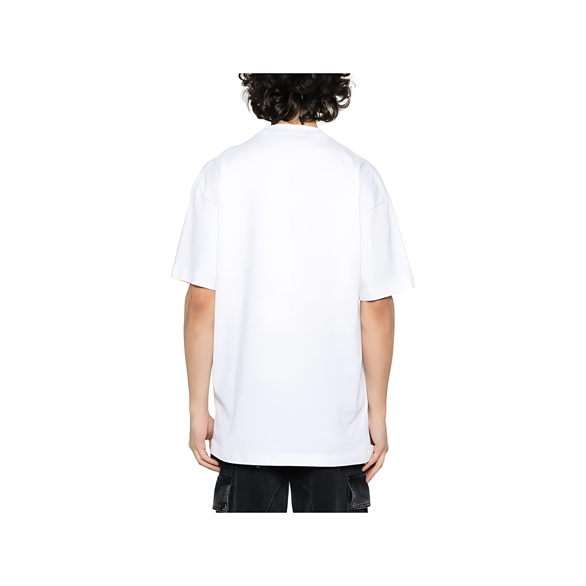 Palm Angels Los Angeles Monogram Print T-Shirt Weiß Herren