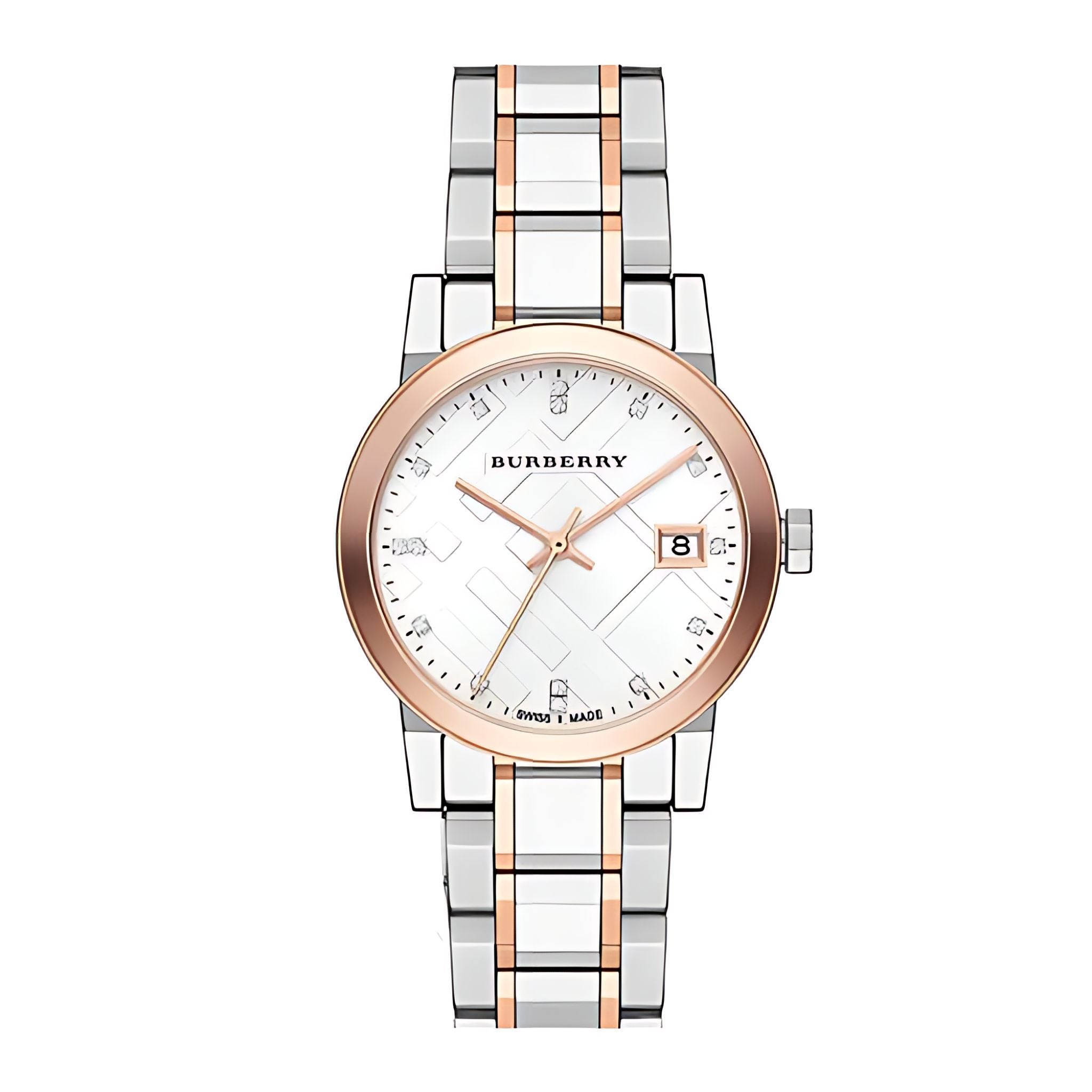 Burberry Damenuhr silber roségold
