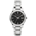 Burberry The City Damenuhr silber schwarz