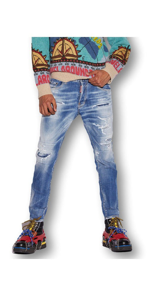 Dsquared2 Light Sandy Jeans Blau Herren