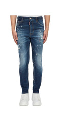 Dsquared2 Distressed Paint-Splatter Denim Jeans Herren