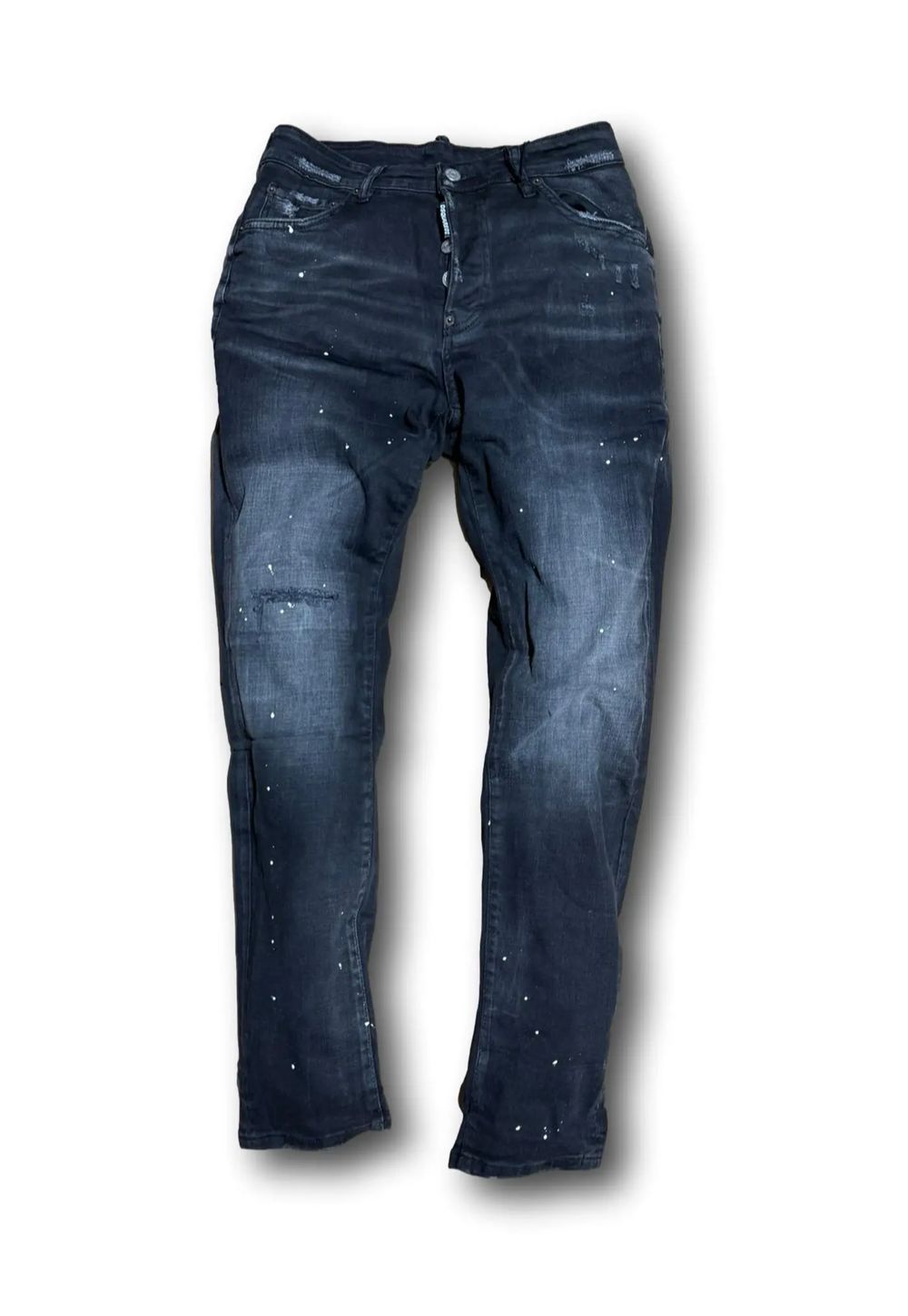 *Dsquared2 “Surf & Fish” Tapered Jeans – Dark Wash
