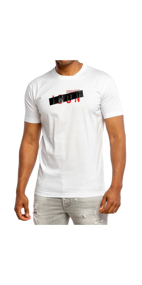 Dsquared2 Cool Fit Tape Shirt Weiß Herren