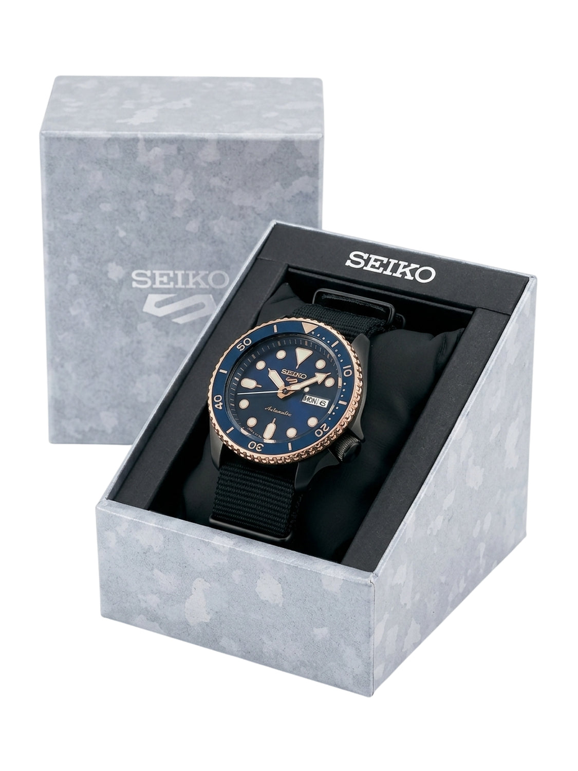 Seiko 5 Sports SBSA098 Automatik Herrenuhr mit blauem Zifferblatt