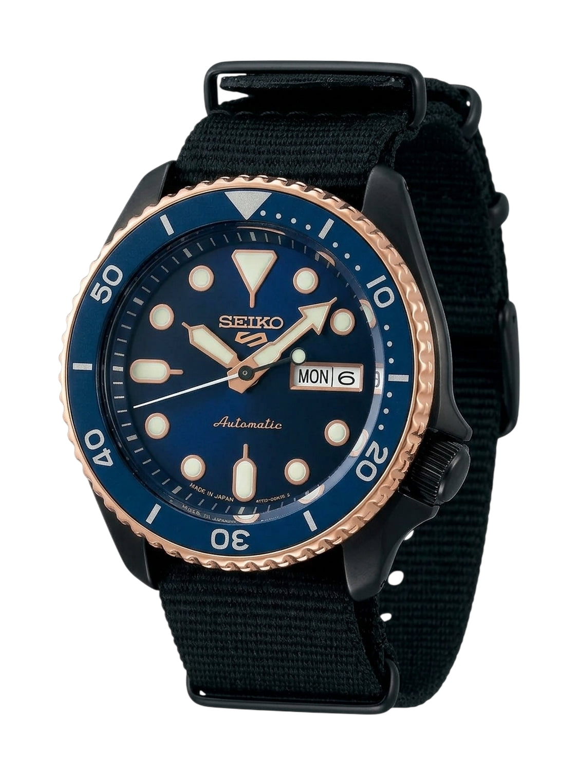 Seiko 5 Sports SBSA098 Automatik Herrenuhr mit blauem Zifferblatt