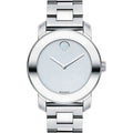 Movado Bold Damenuhr silber Edelstahl elegante Designer Uhr