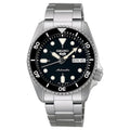 Seiko 5 Sports Armbanduhr Silber Blau SRPK29K1