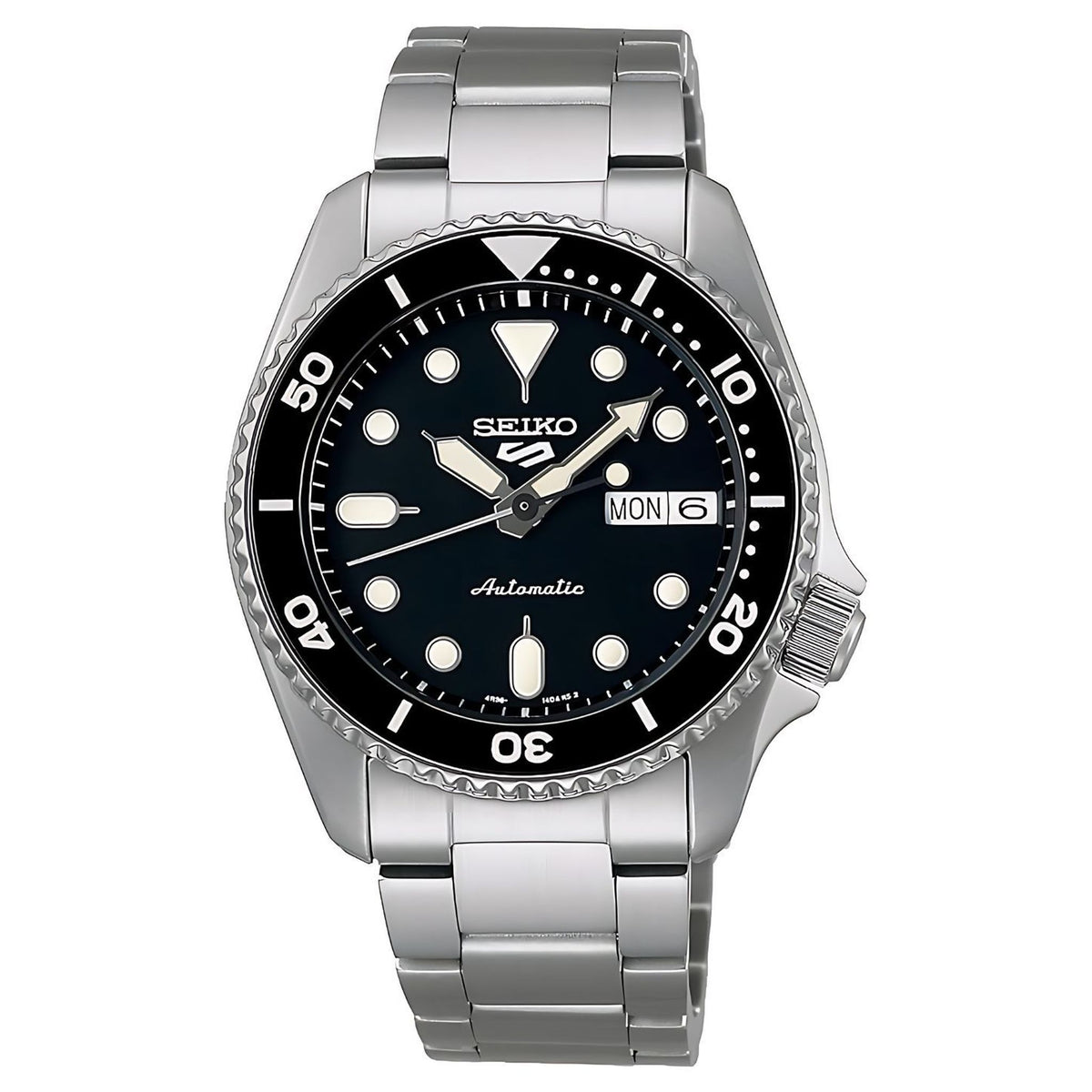 Seiko 5 Sports Armbanduhr Silber Blau SRPK29K1