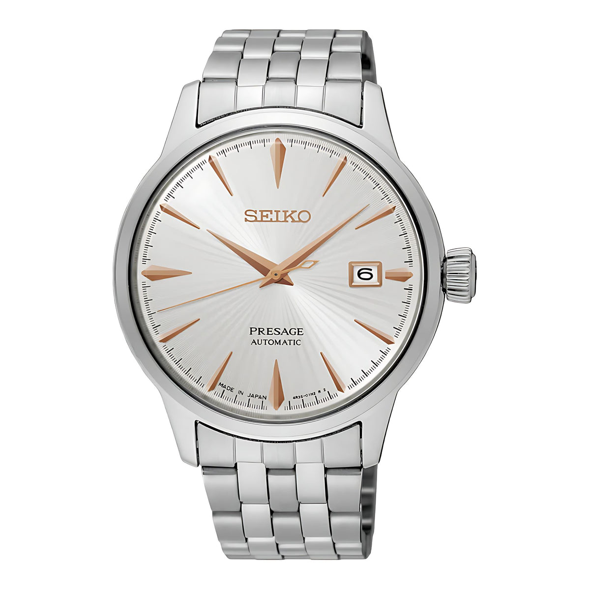 Seiko Presage Cocktail Time Spritzer SRPB47J1 Automatik Herrenuhr Silber