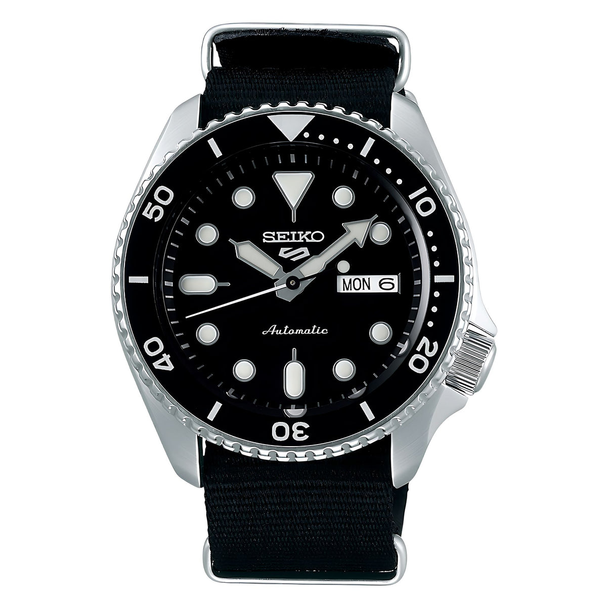 Seiko 5 Sports SKX SRPD55K3 Automatik Herrenuhr mit schwarzem Nylonarmband