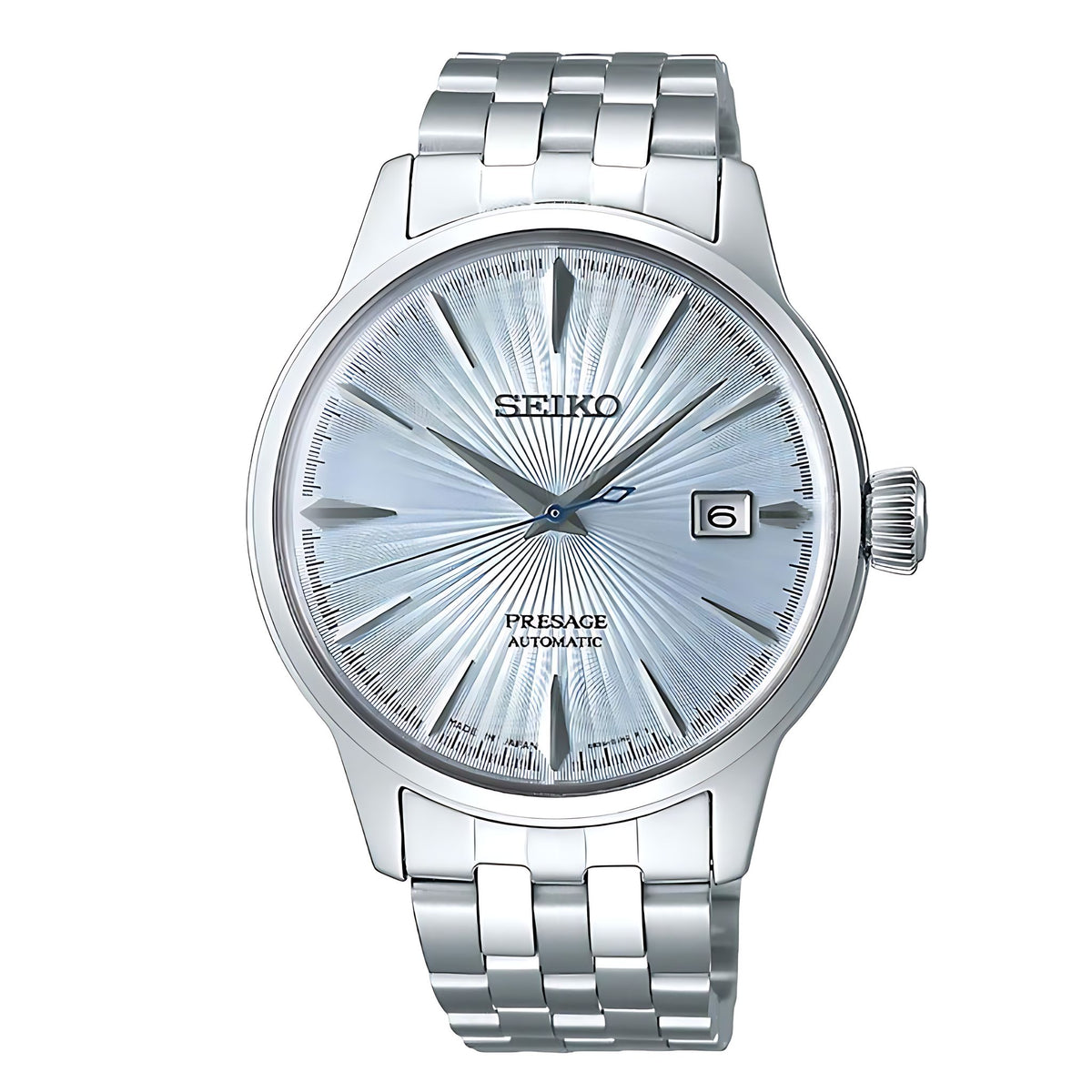 Seiko Presage Cocktail Time Skydiving SRPE19J1 Automatik Herrenuhr Hellblau