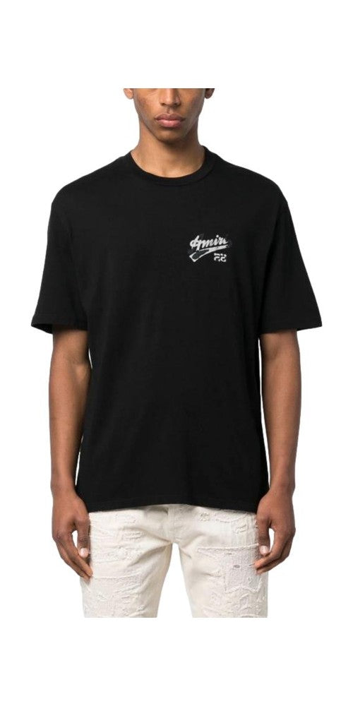 Amiri 22 Logo Print T-Shirt Schwarz Herren