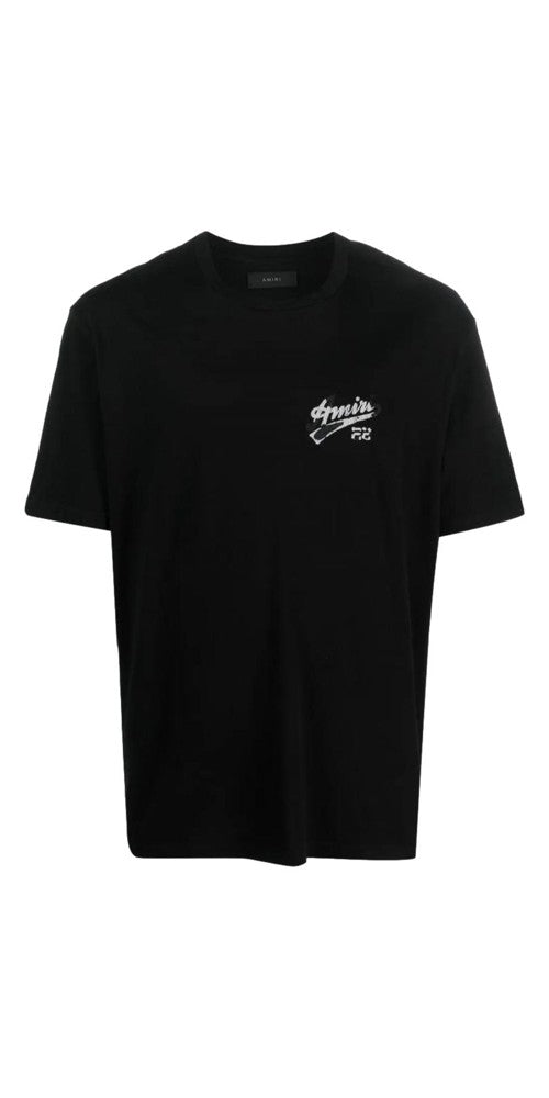 Amiri 22 Logo Print T-Shirt Schwarz Herren