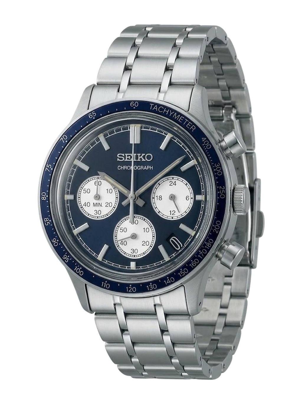 Seiko Conceptual Sport Chronograph Herrenuhr silber blau SSB477P1