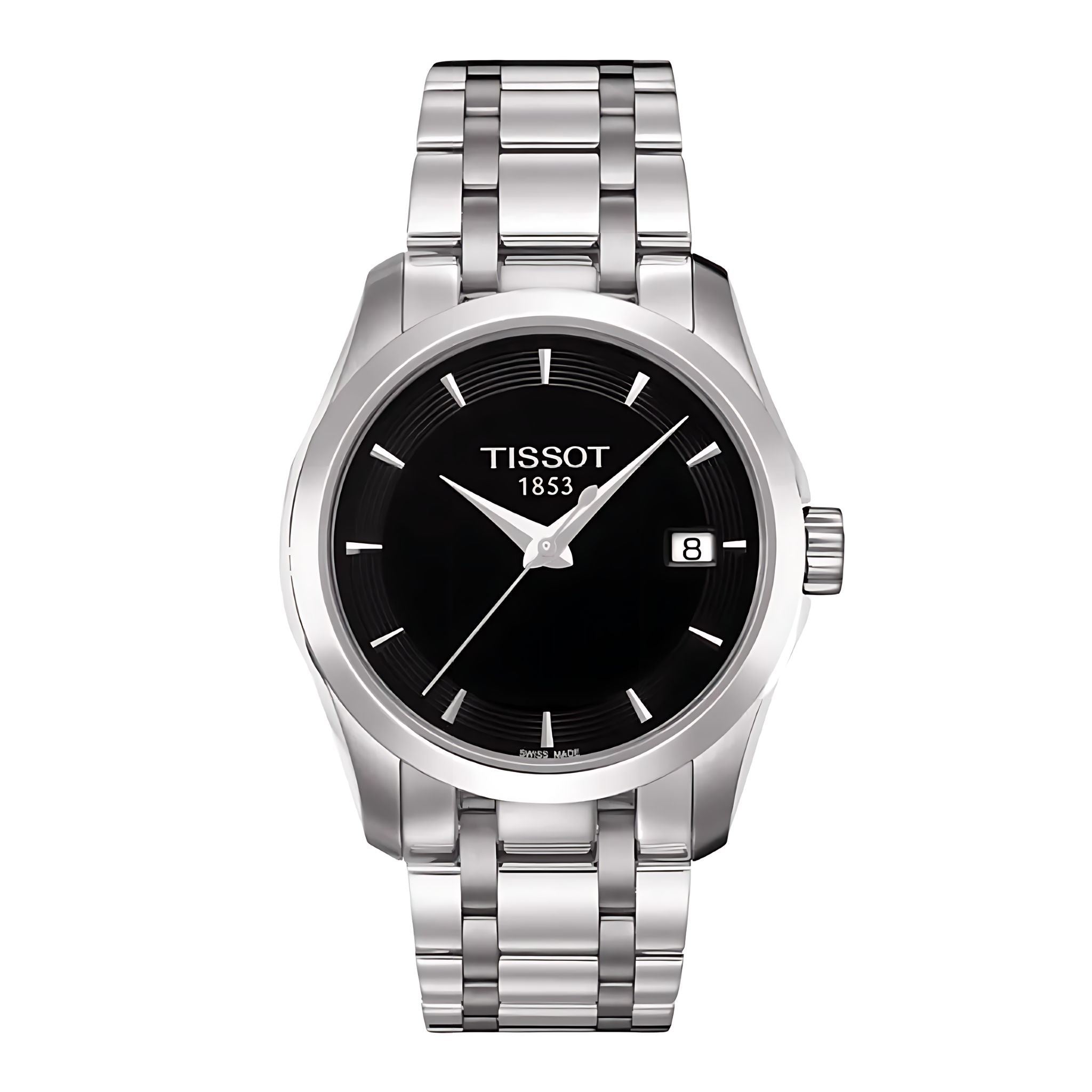 Tissot Couturier Lady Damenuhr silber schwarz