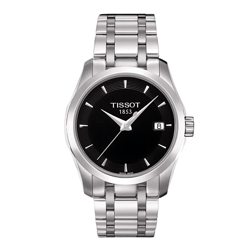 Tissot Couturier Lady Damenuhr silber schwarz