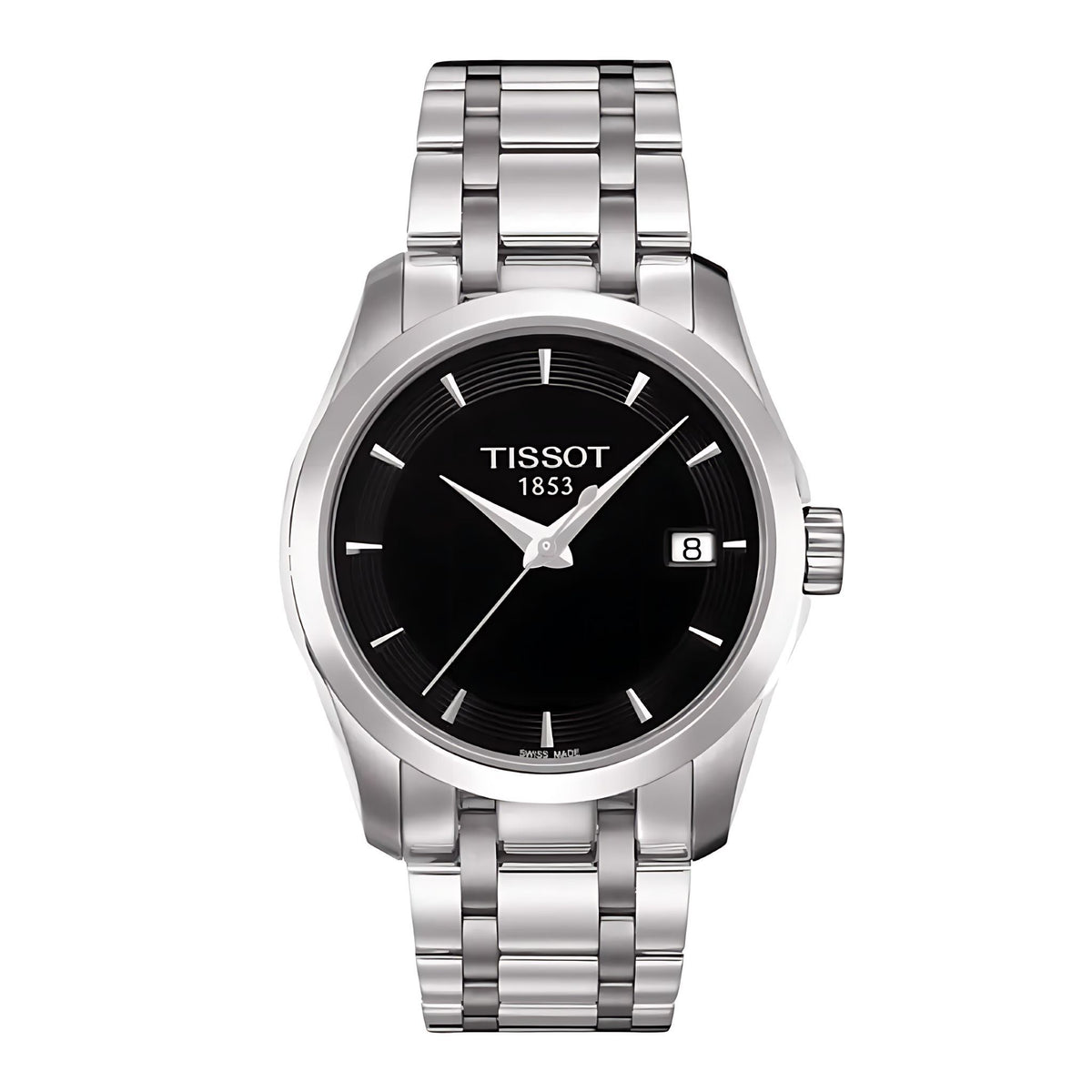 Tissot Couturier Lady Damenuhr silber schwarz