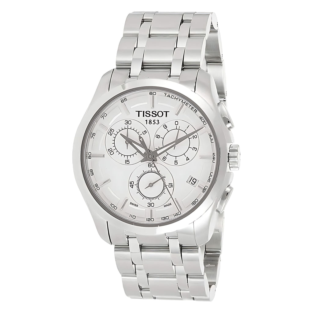 Tissot Couturier Chronograph Herren Quarzuhr Silber