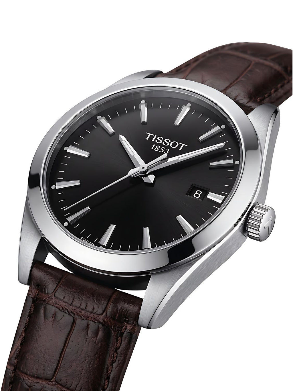 Tissot Gentleman Quarz 40 mm Schwarz Braun T127.410.16.051.01