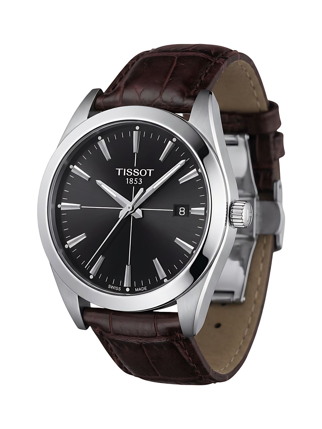 Tissot Gentleman Quarz 40 mm Schwarz Braun T127.410.16.051.01