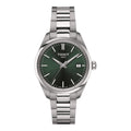 Tissot PR 100 34mm Silber Grün Damenuhr
