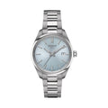 Tissot PR 100 34mm Silber Eisblau Damenuhr