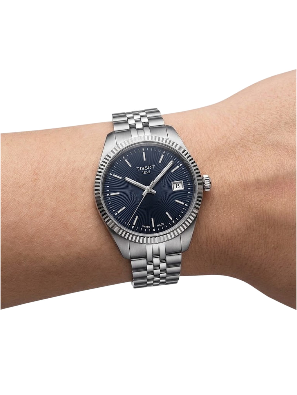 Tissot Ballade Damenuhr silber blau T156.210.11.041.00