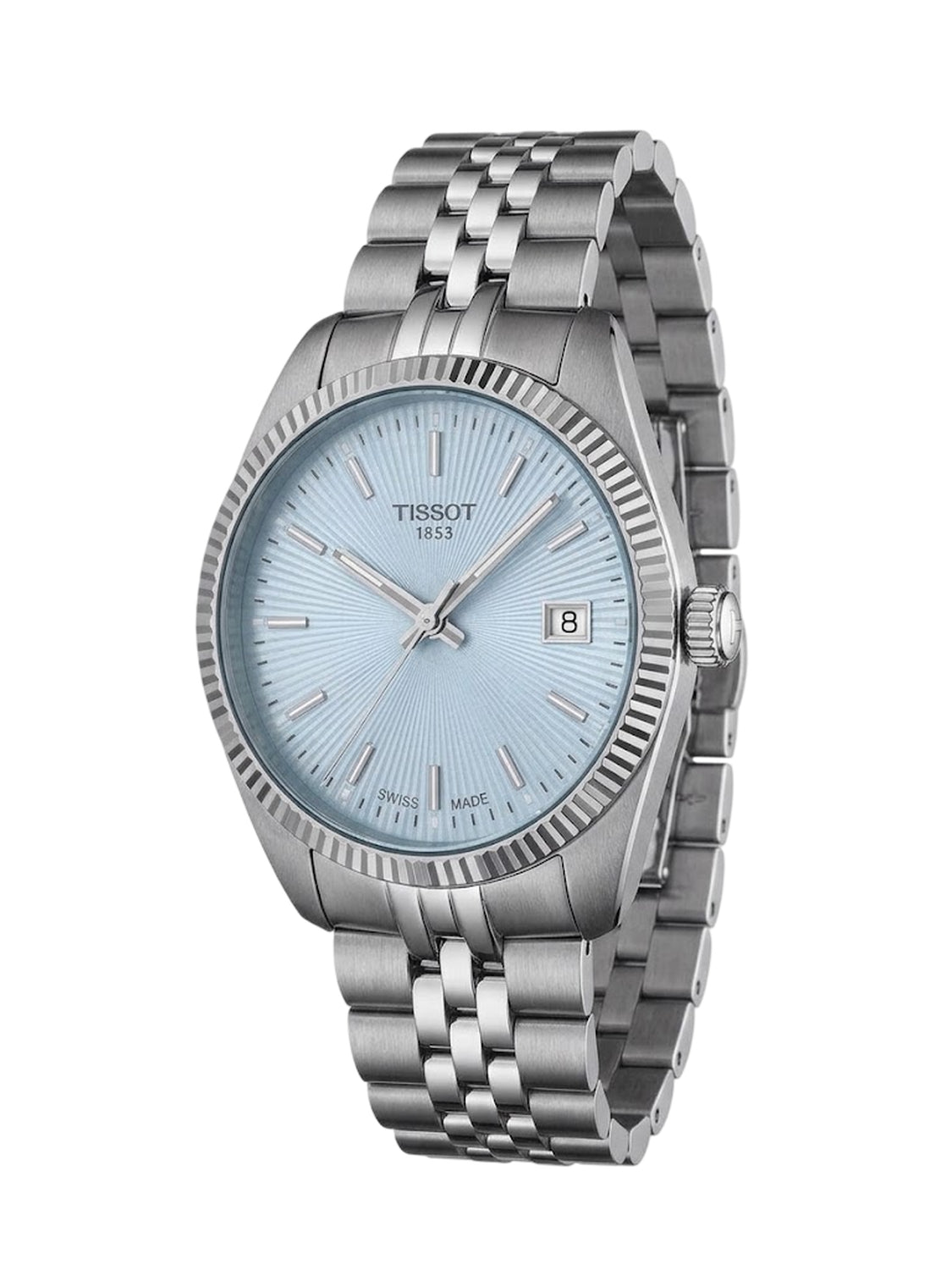 Tissot Ballade Damenuhr silber hellblau T156.210.11.351.00