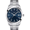 Tissot Gentleman Herrenuhr silber blau Edelstahl