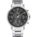 Tommy Hilfiger Daniel Armbanduhr silber schwarz Edelstahl