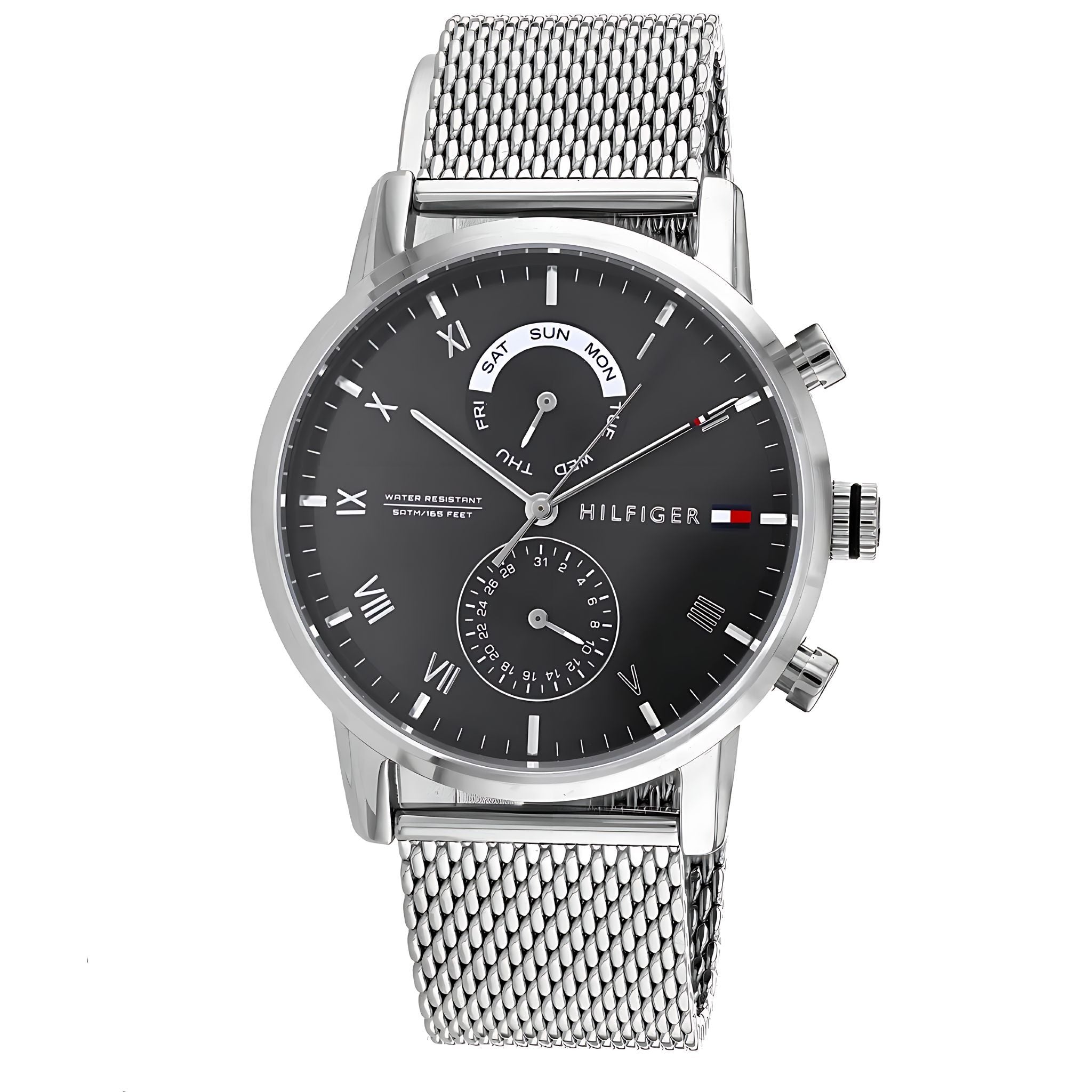 Tommy Hilfiger Kane Armbanduhr silber blau Edelstahl
