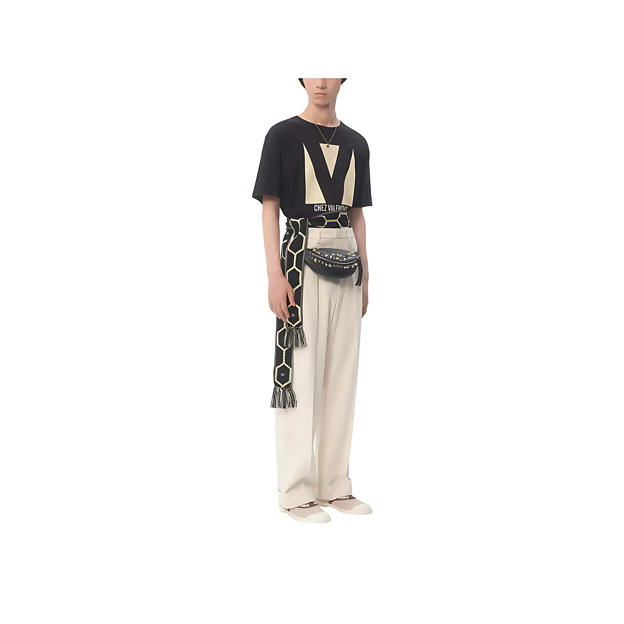 Valentino Garavani Chez T-Shirt Herren schwarz