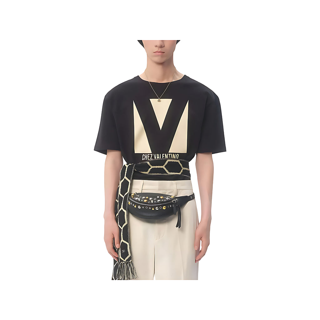 Valentino Garavani Chez T-Shirt Herren schwarz
