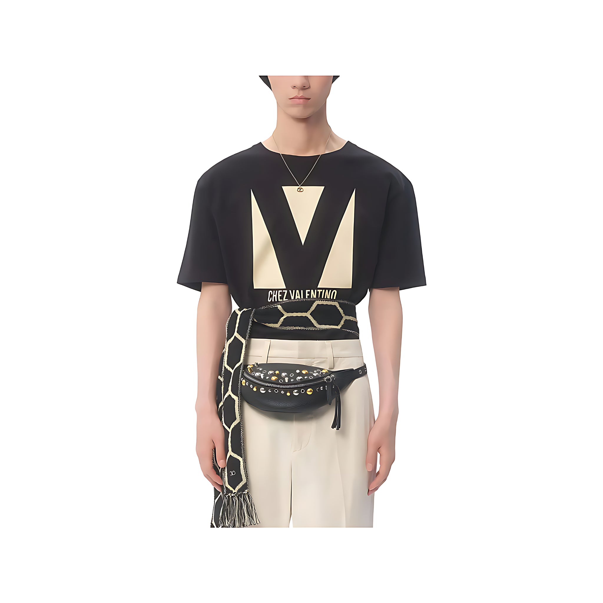 Valentino Garavani Chez T-Shirt Herren schwarz