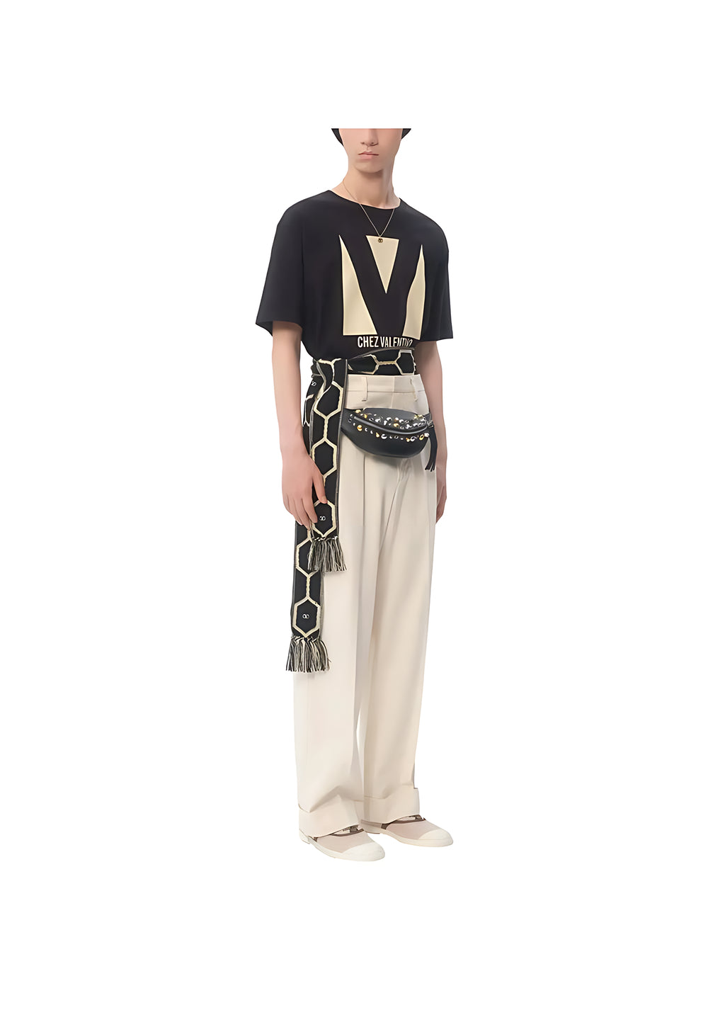 Valentino Garavani Chez T-Shirt Herren schwarz
