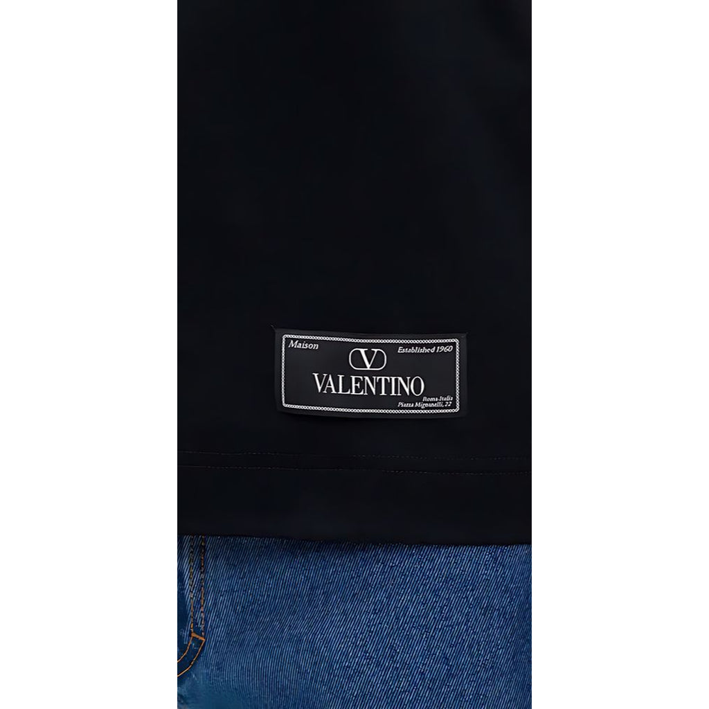 Valentino T-Shirt mit Logo Print in Schwarz Herren