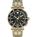 Versace Greca Chrono Herrenuhr gold schwarz