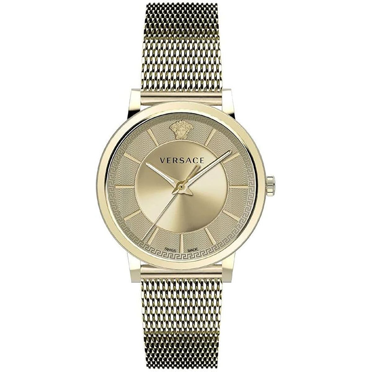 Versace V Circle Unisex Armbanduhr Gold