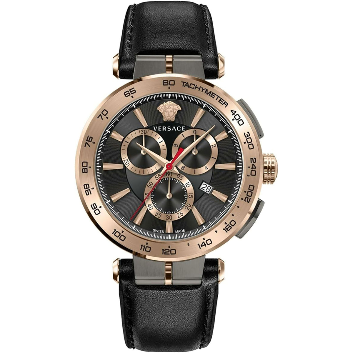 Versace Aion Chrono Herrenarmbanduhr Black Dial